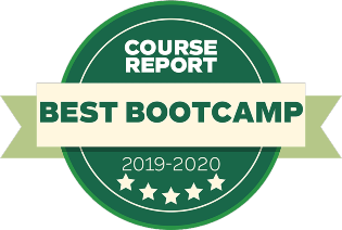 Sabio's Course Report Badges for 4 years from 2017-2021 Best Bootcamp