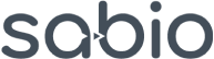 Sabio Logo Blue Text on white background